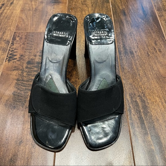 VINTAGE 90’s STUART WEITZMAN Black Mules - Picture 4 of 9